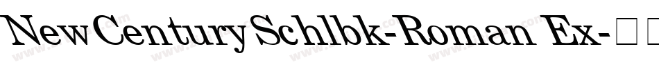 NewCenturySchlbk-Roman Ex字体转换